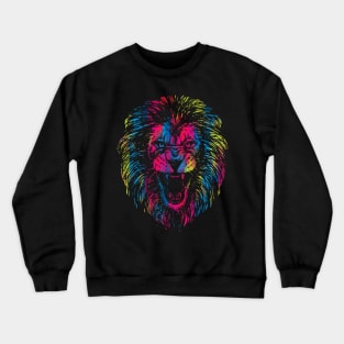 Vibrant Lion Crewneck Sweatshirt